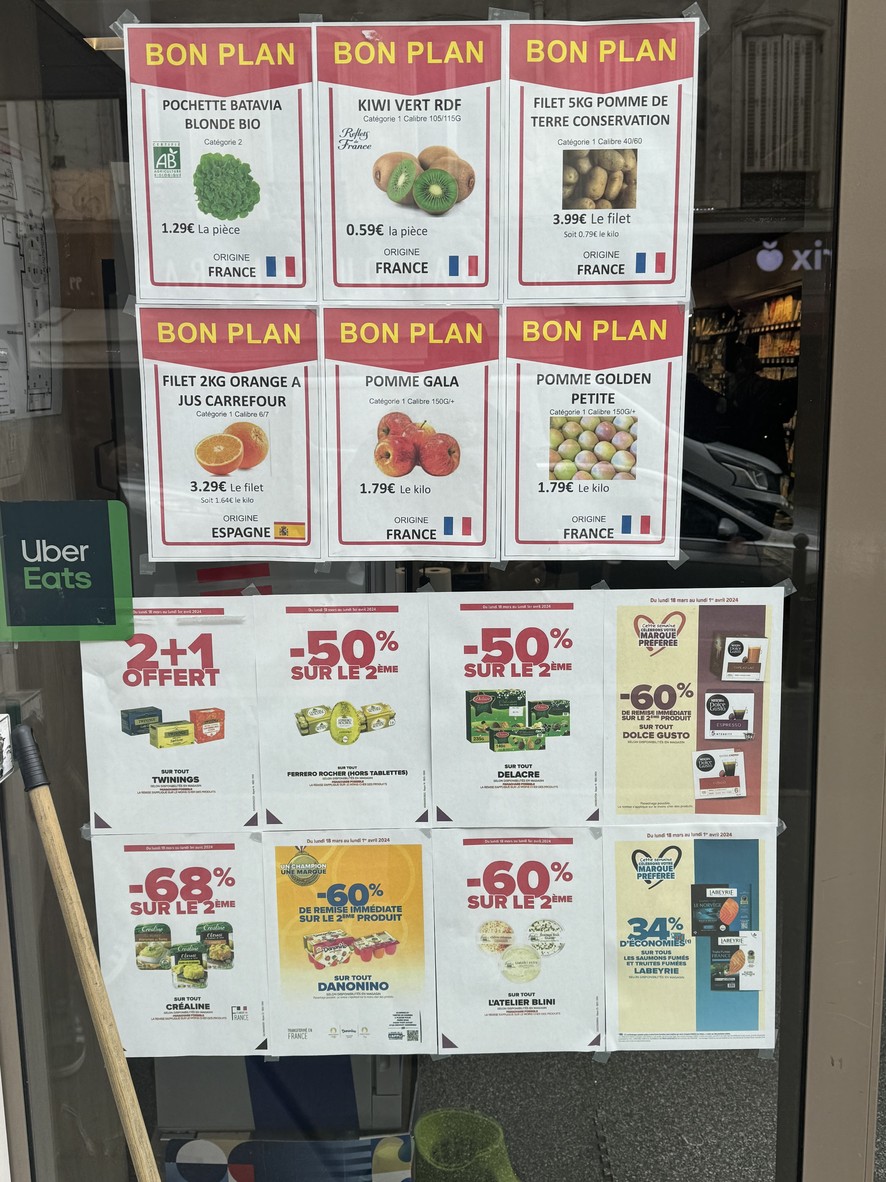 Carrefour City menu 1