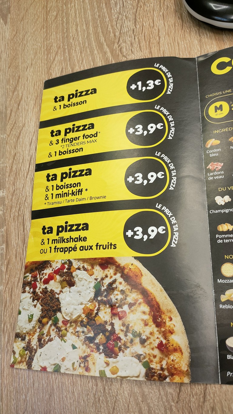 Five Pizza Original - Neuilly sur Seine menu 3
