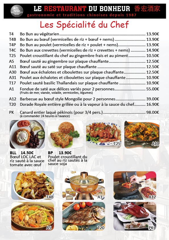 Le Restaurant du Bonheur menu 7