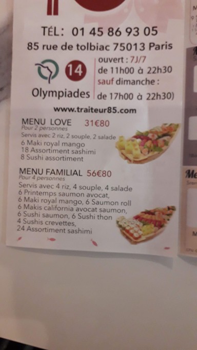 Traiteur d'asie