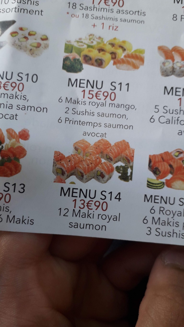 Traiteur d'asie menu 2