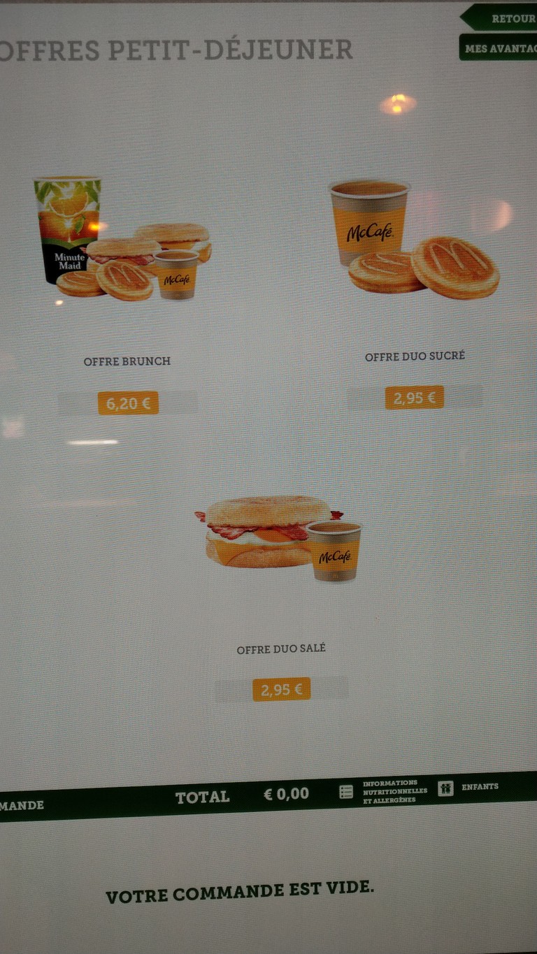 McDonald's menu 1