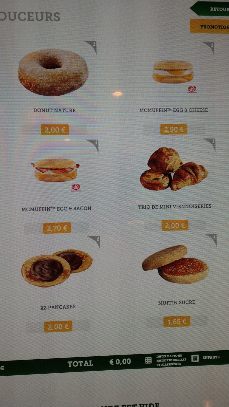 McDonald's menu 2
