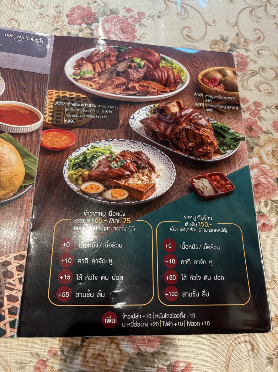 Khomong Chongcheng | Pork Leg, Dim Sum, Pork Satay, Chatuchak menu 5