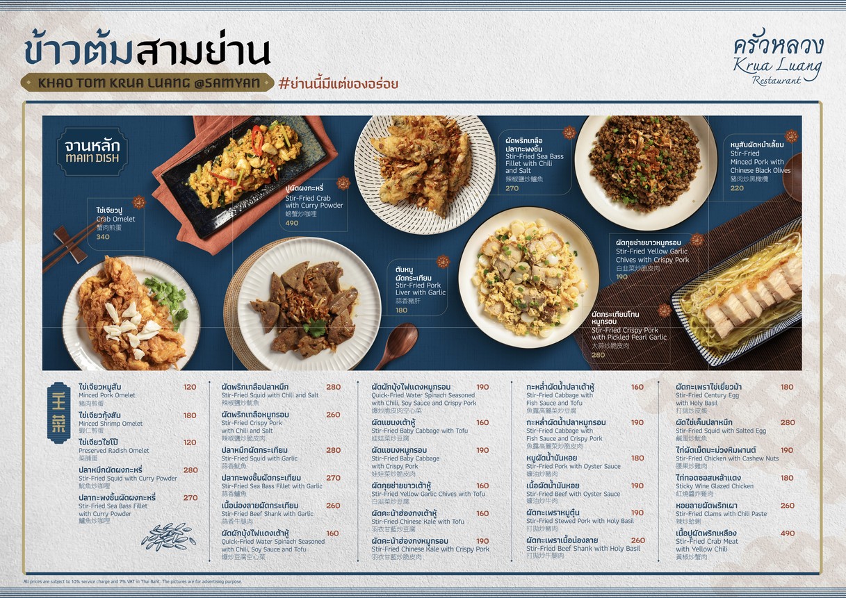 Krua Luang Restaurant (كروالوانج ريستوران) menu 2