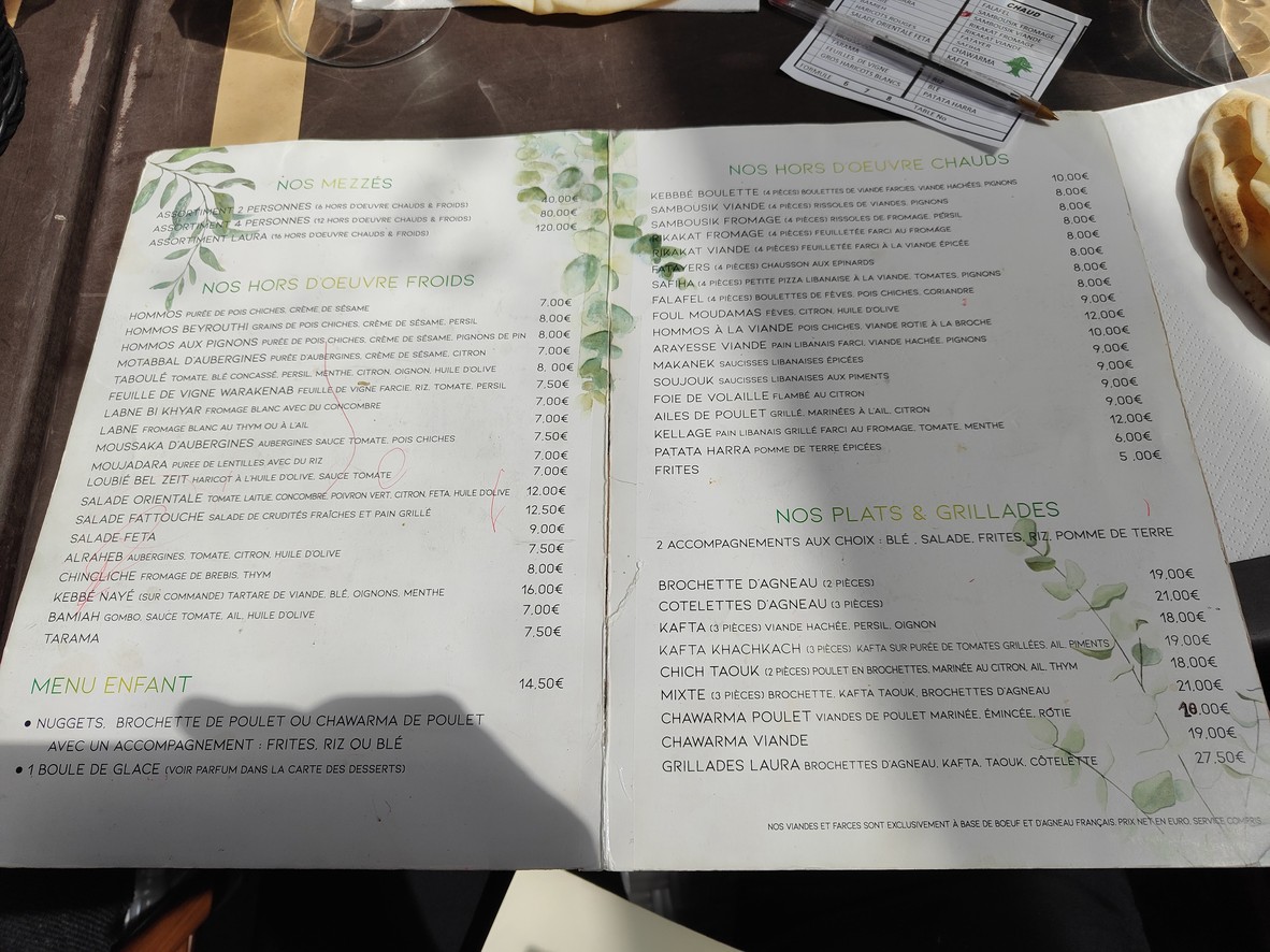 Laura menu 2