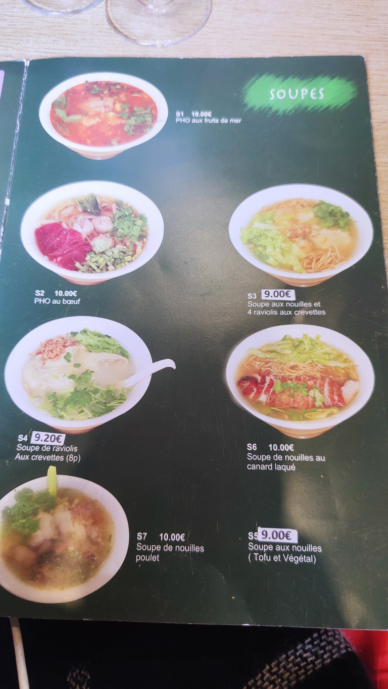 Hanoi - Restaurant Vietnamese menu 4