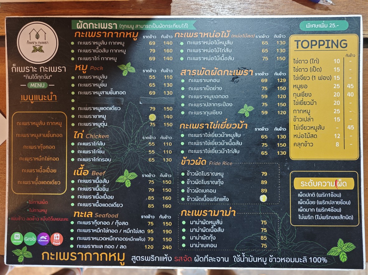 Gě yīnwèi Gāpáo Zhādùzhú menu 1