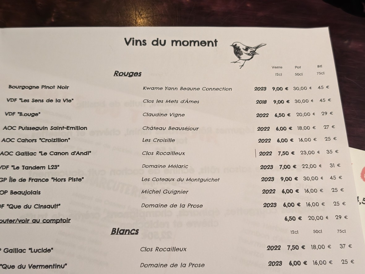 Resto Zinc Les Marcheurs de Planète menu 4