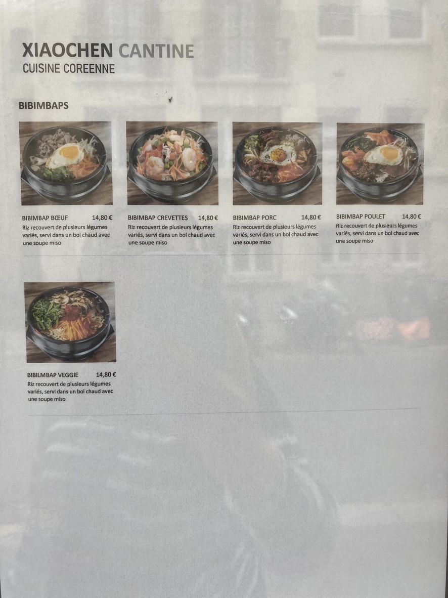 Xiaochen Cantine menu 3