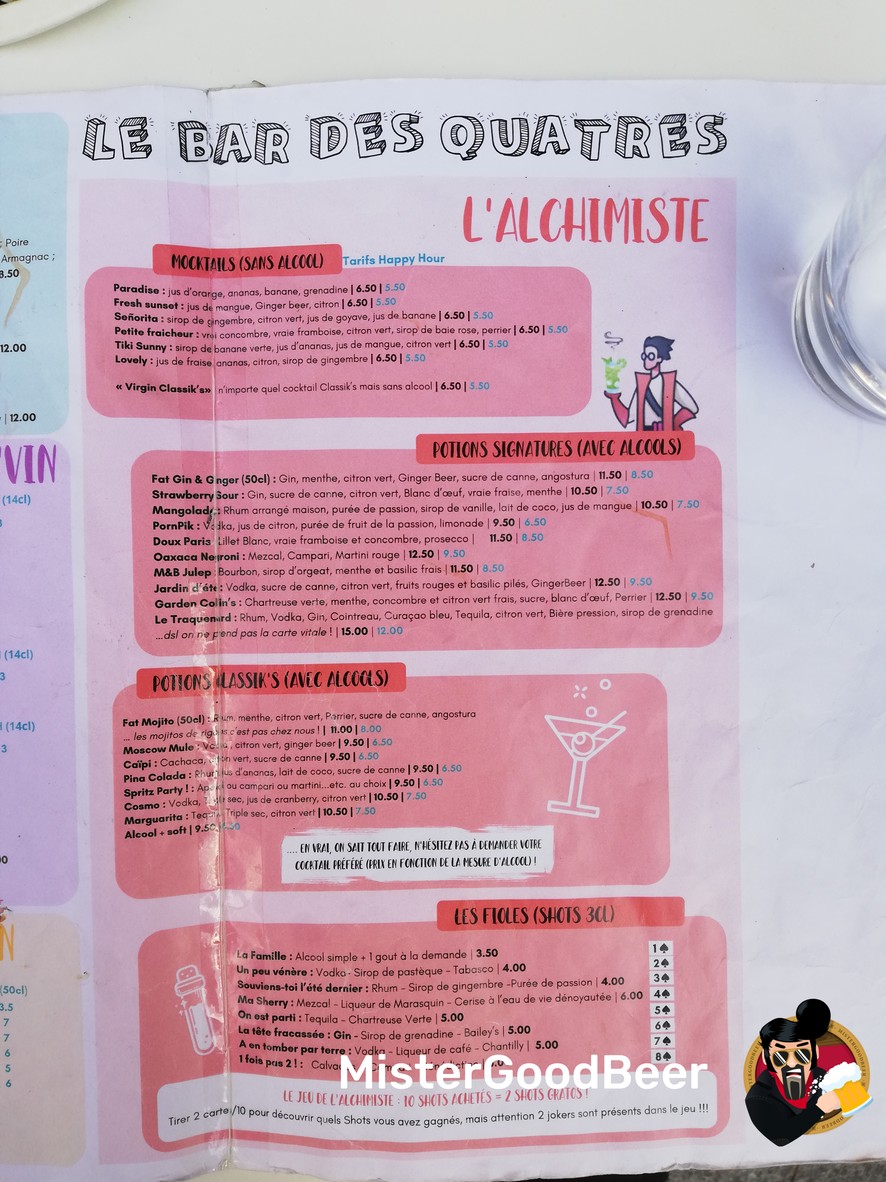 French Eyes menu 2