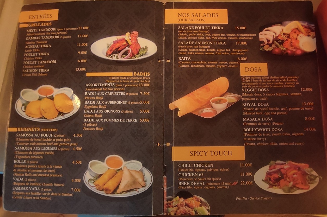 Dishny menu 1
