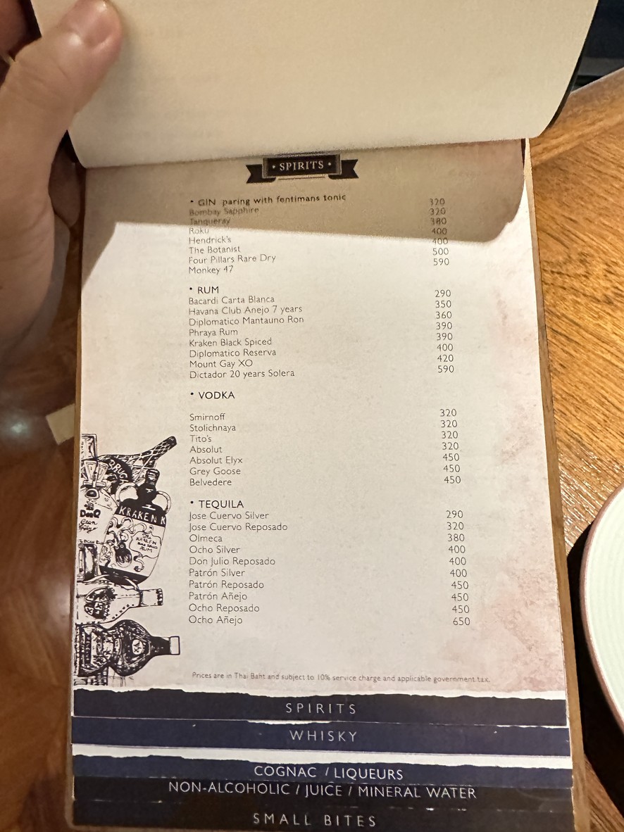 丽都咖啡馆和露台，曼谷半岛酒店 menu 7