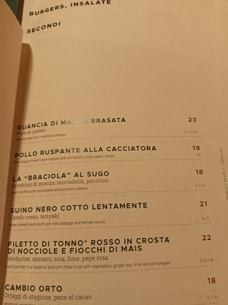 Cambio trastevere menu 4