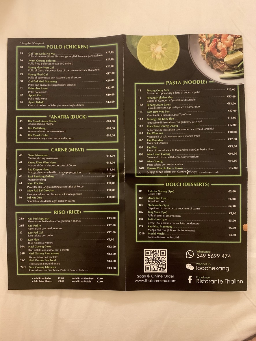 Thai Inn menu 4
