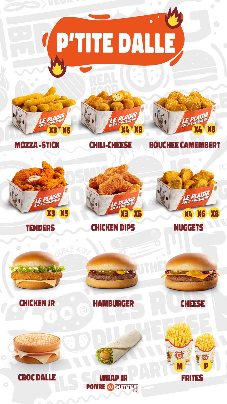 G La Dalle menu 4
