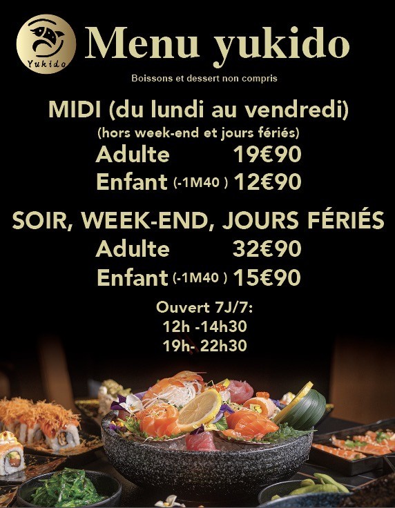 Yukido Restaurante Japonés, Clamart menu 1