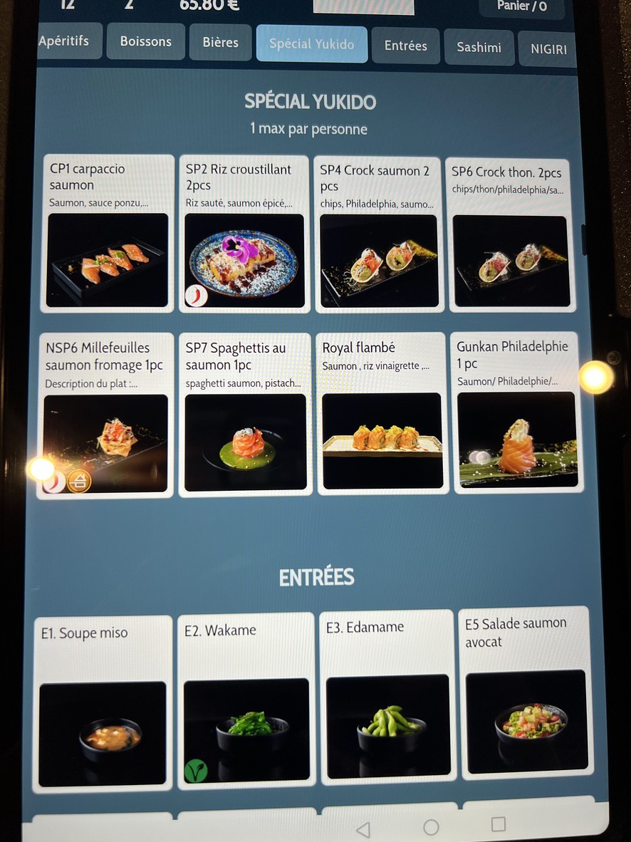 Yukido Restaurante Japonés, Clamart menu 2