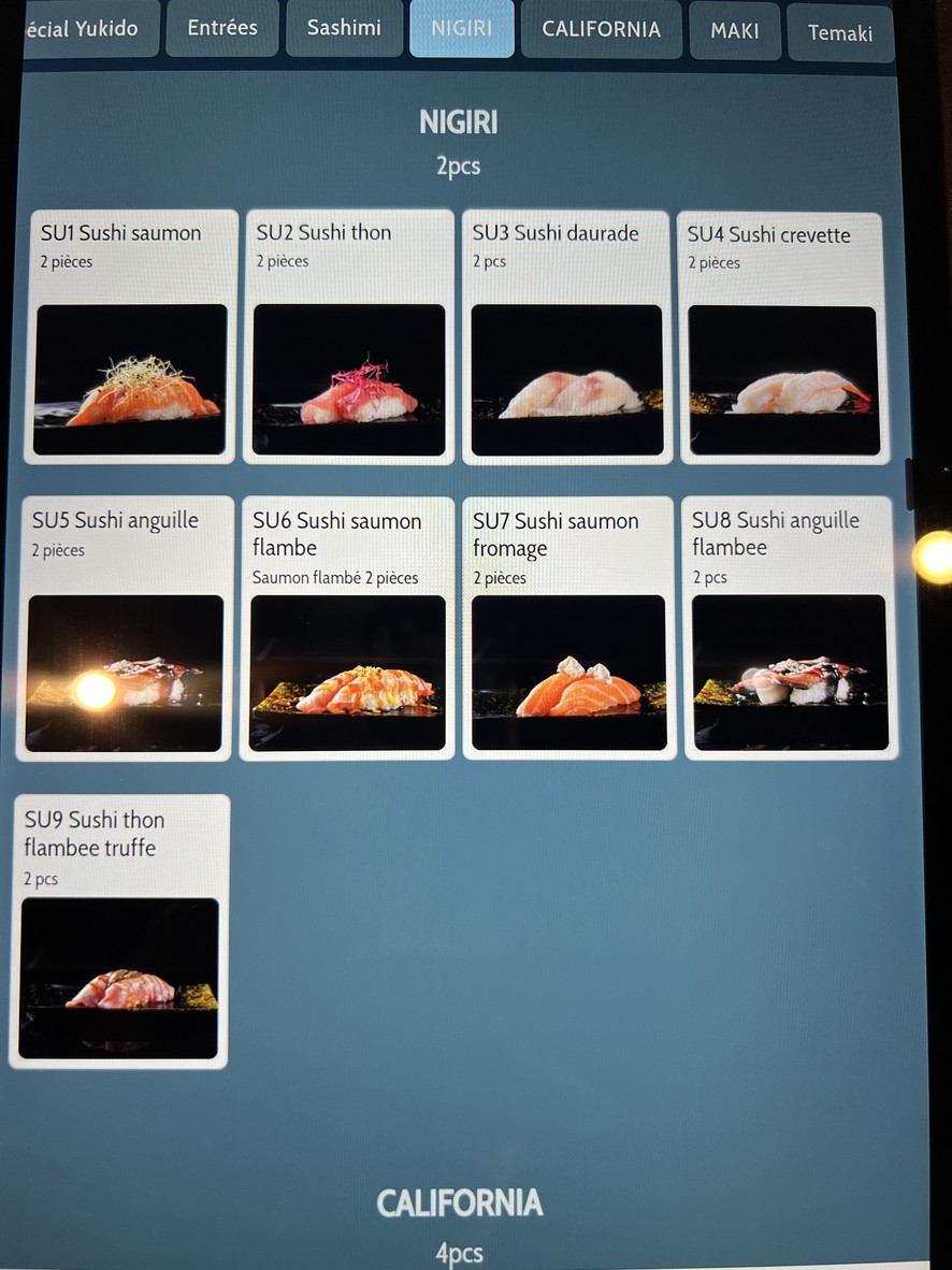 Yukido Restaurante Japonés, Clamart menu 5
