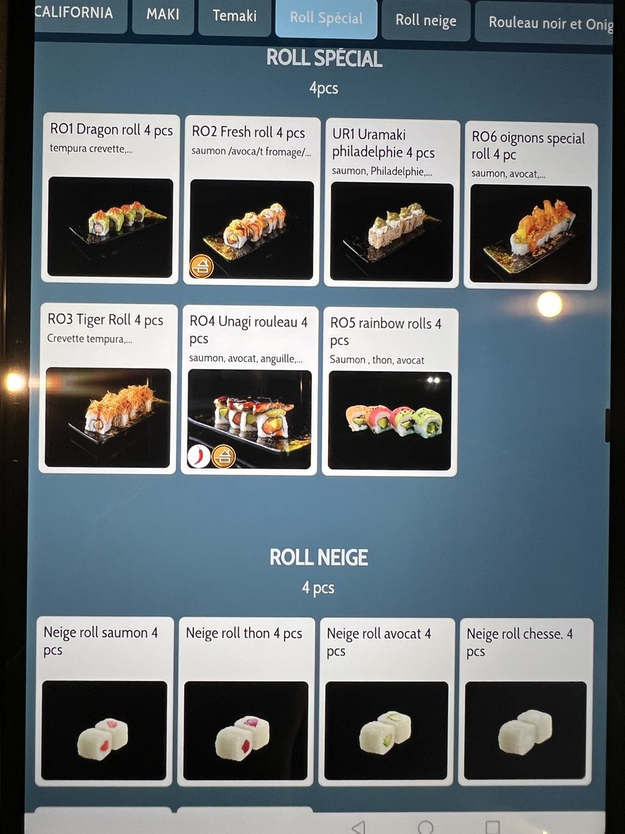 Yukido Restaurante Japonés, Clamart menu 6