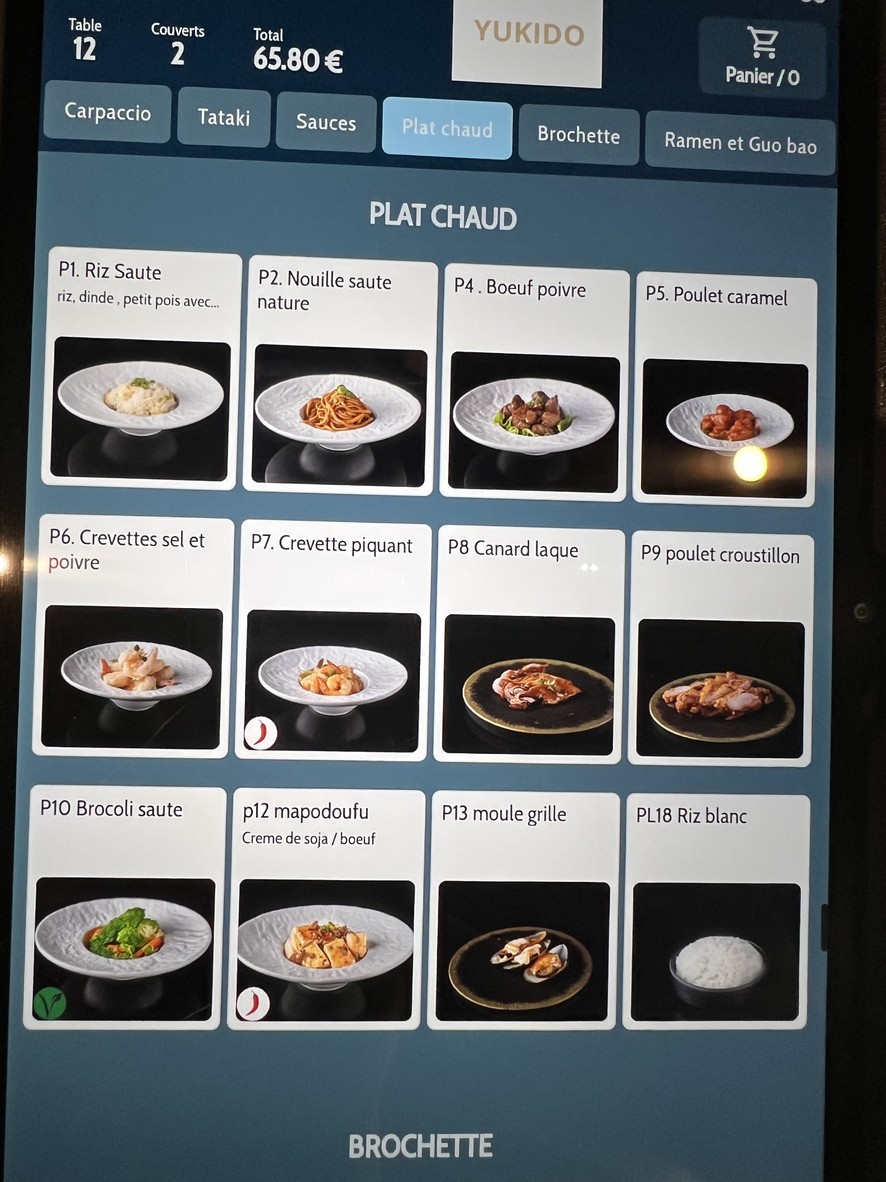 Yukido Restaurante Japonés, Clamart menu 8