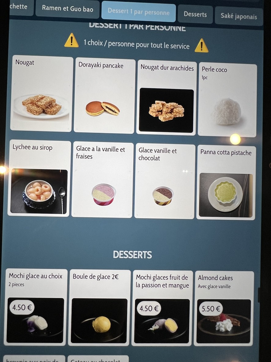 Yukido Restaurante Japonés, Clamart menu 9