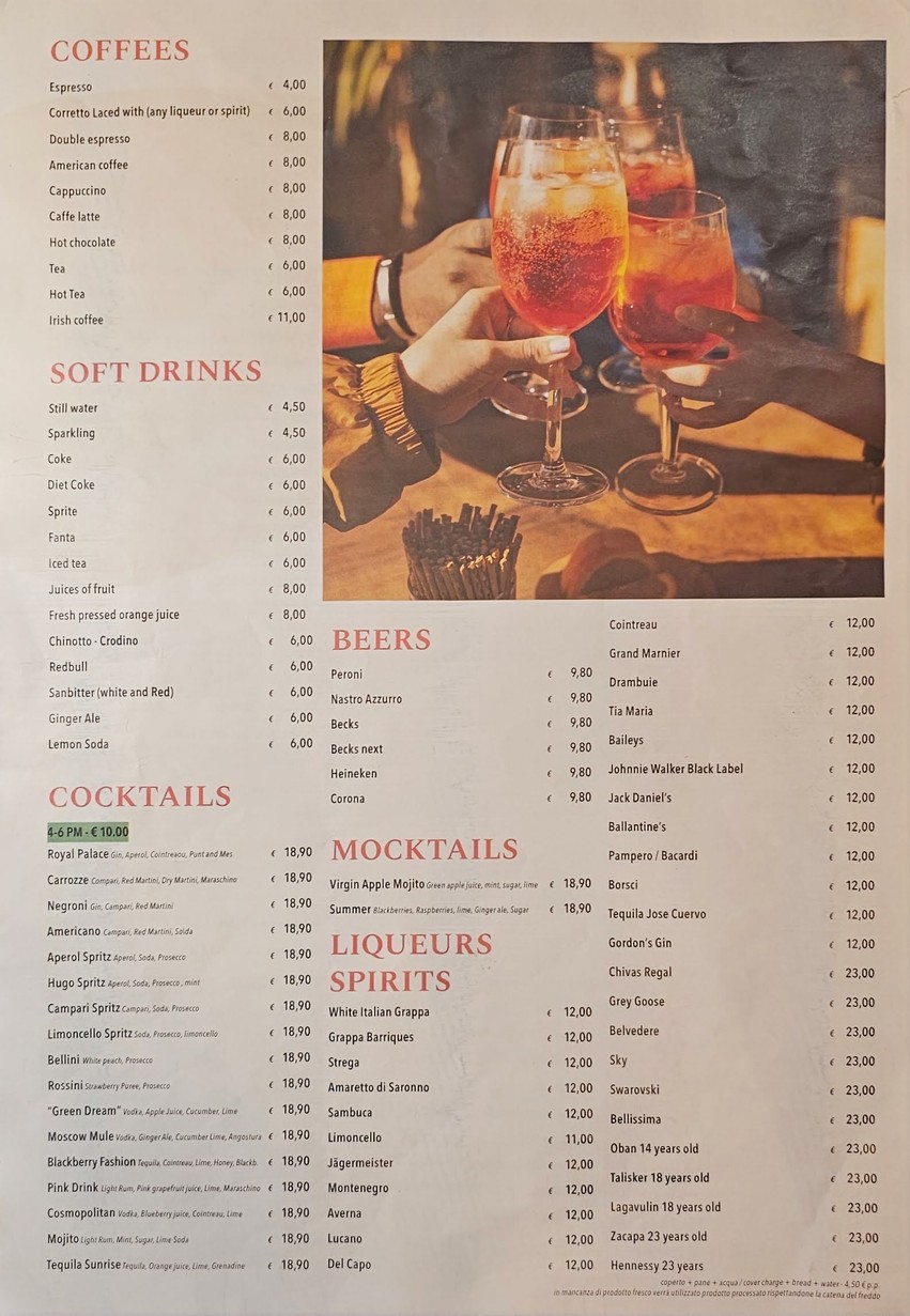 SPAGHETTO'S menu 5