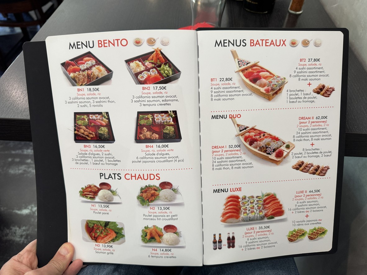 Dream Sushi Boulogne menu 4