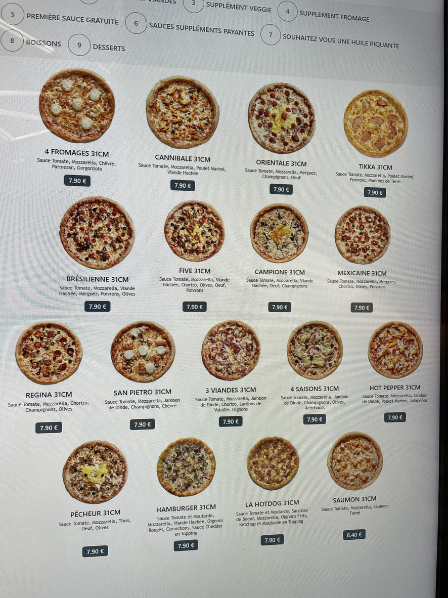 Five Pizza Original - Kremlin Bicêtre menu 5