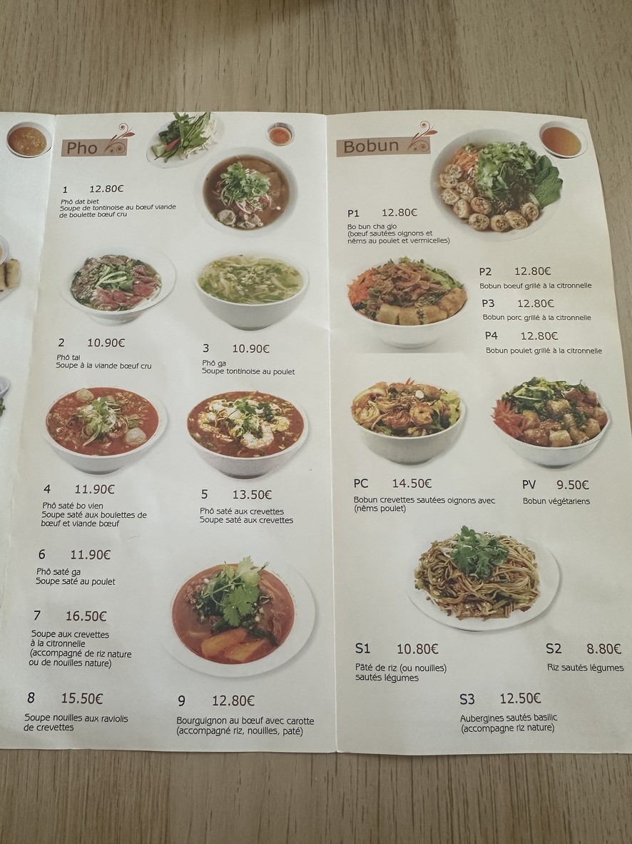 Pho 138 menu 2