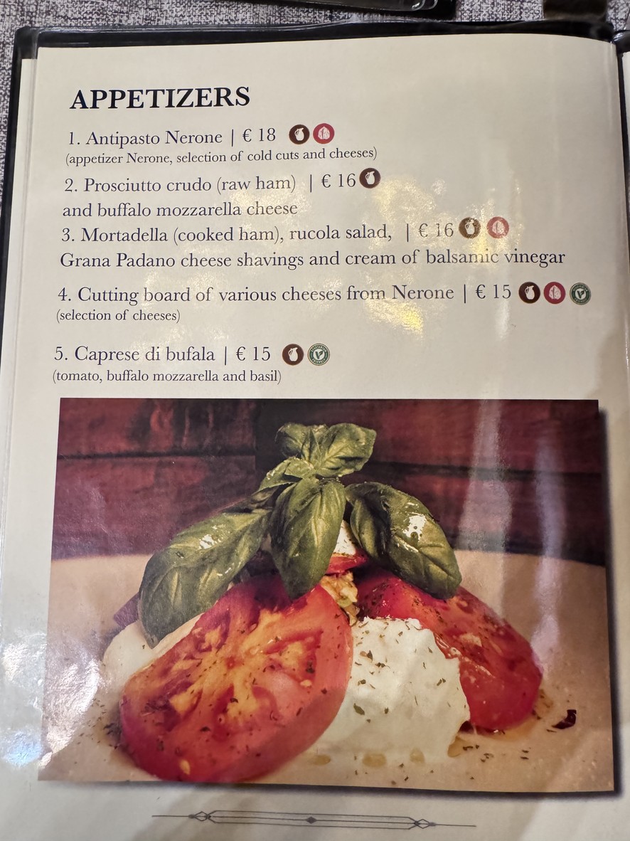 Nerone menu 2