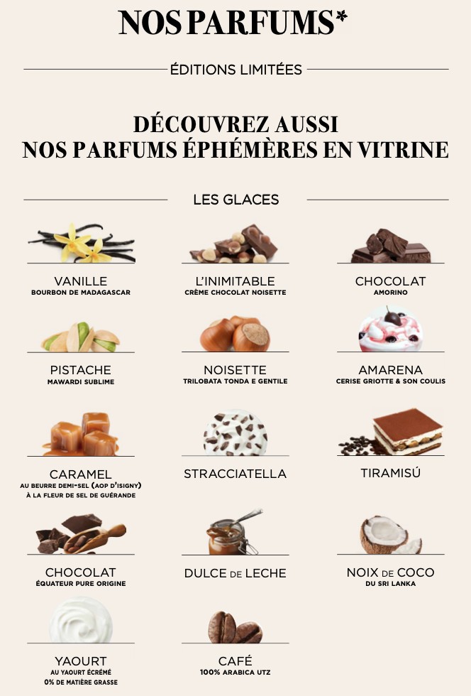 Amorino menu 1