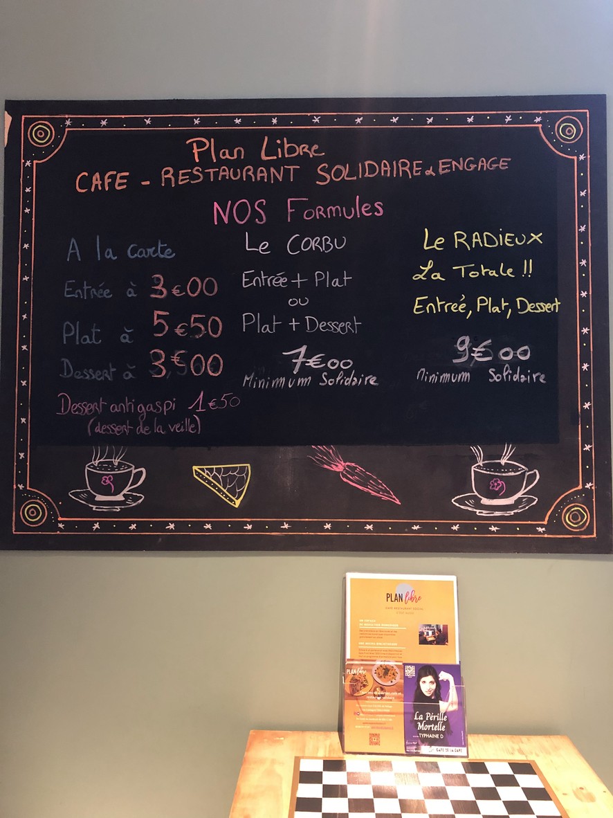 Plan Libre menu 1