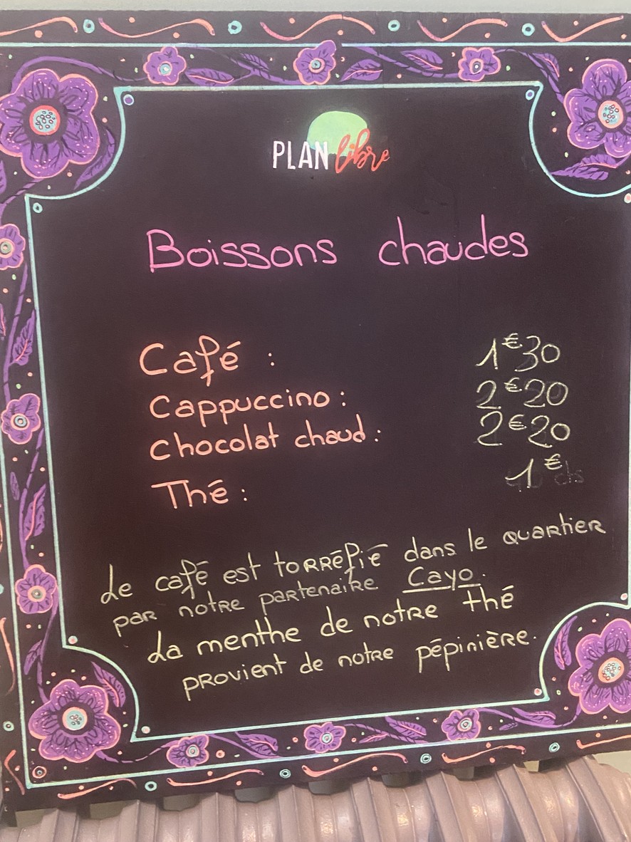 Plan Libre menu 3