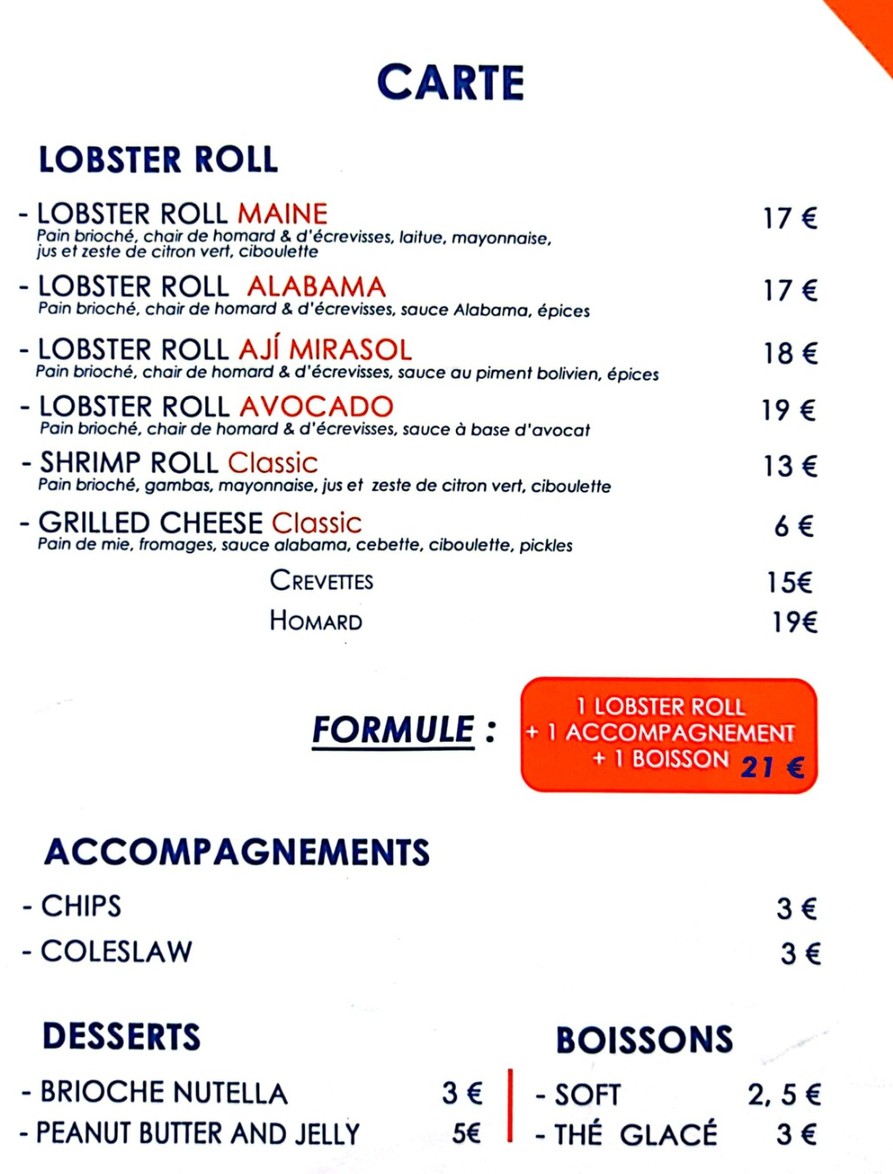 Mr.Lobster - Nation menu 2
