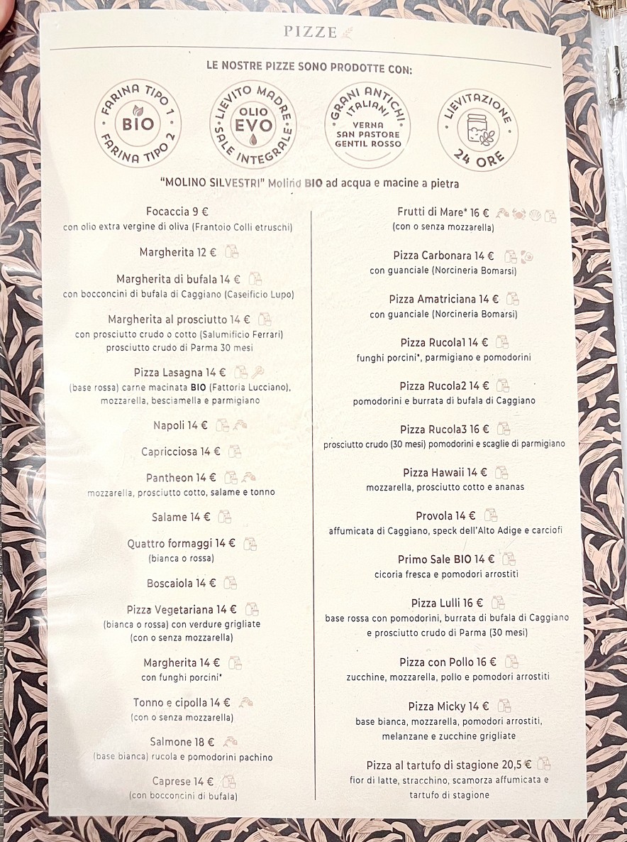 Mercato Hostaria Roma menu 3