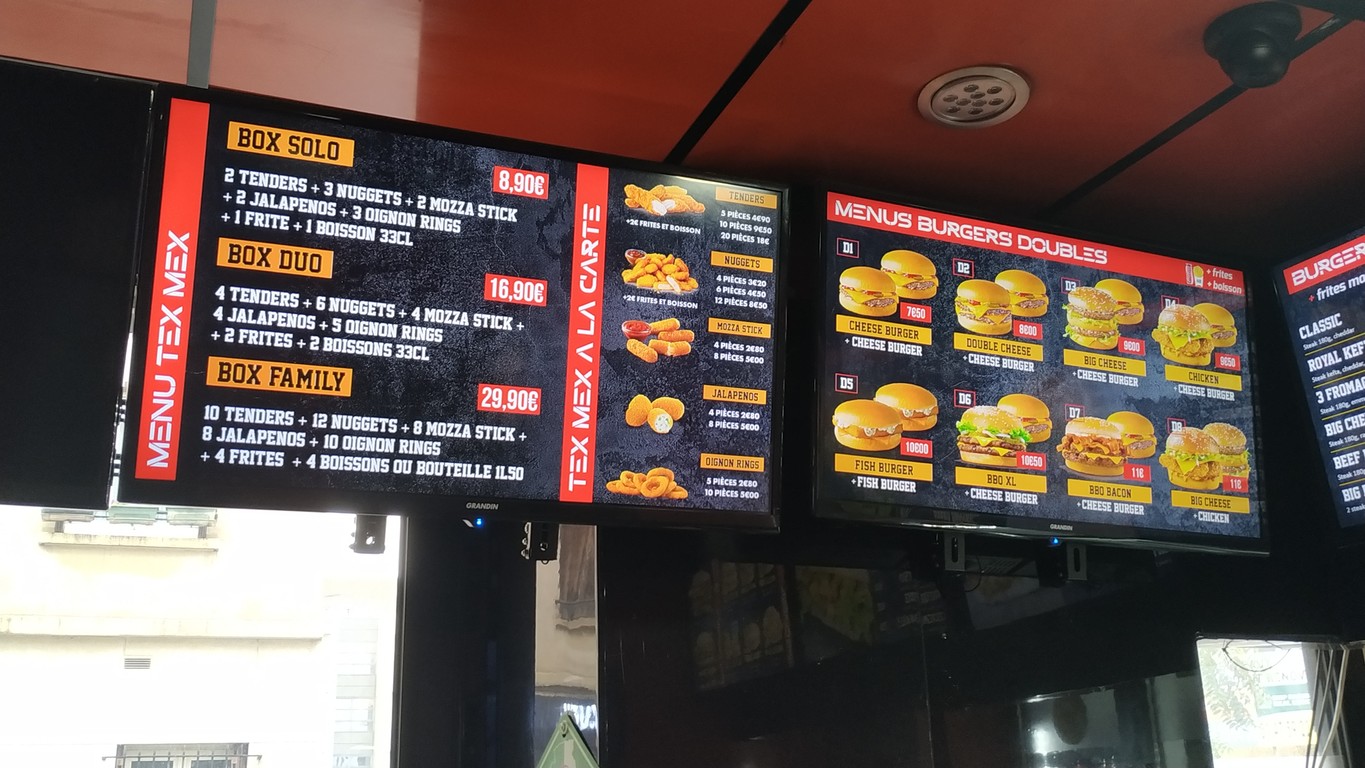 Gourmet Burger menu 3