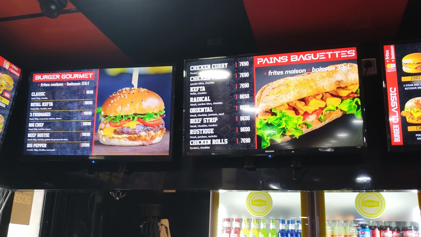 Gourmet Burger menu 4