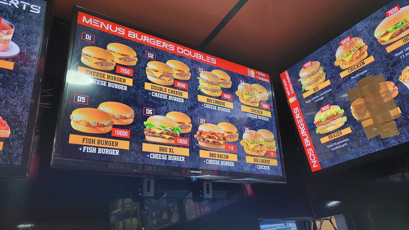 Gourmet Burger menu 5