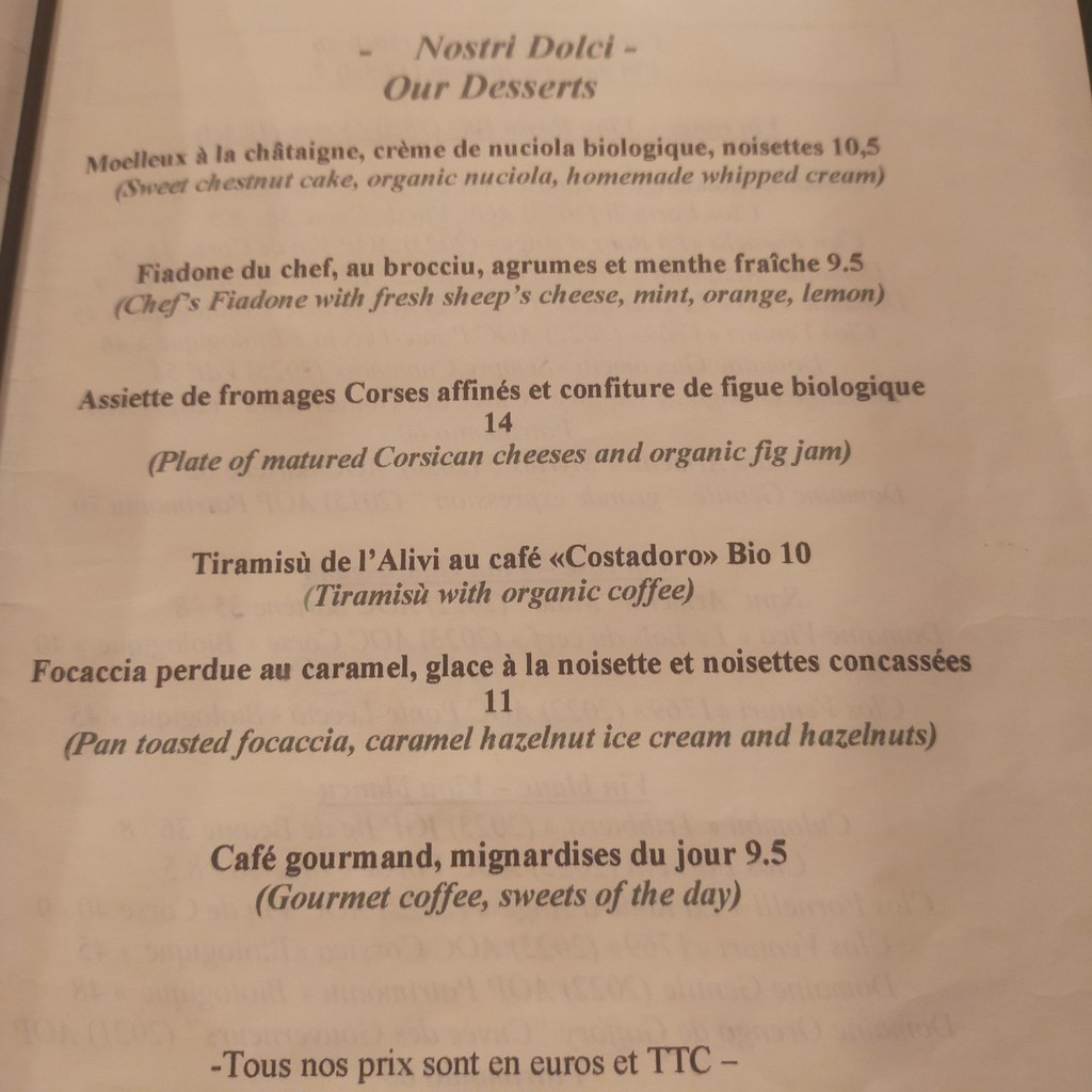 L'Alivi menu 3