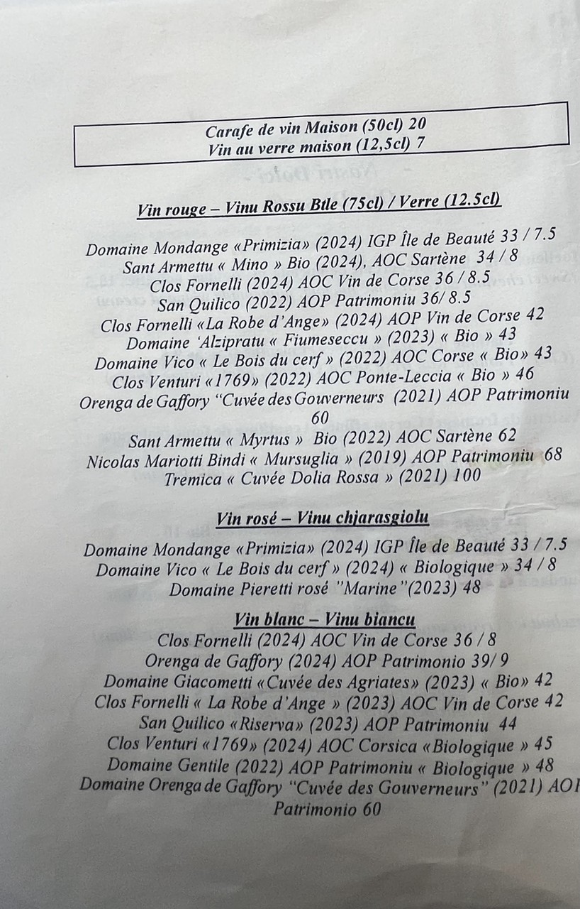 L'Alivi menu 4