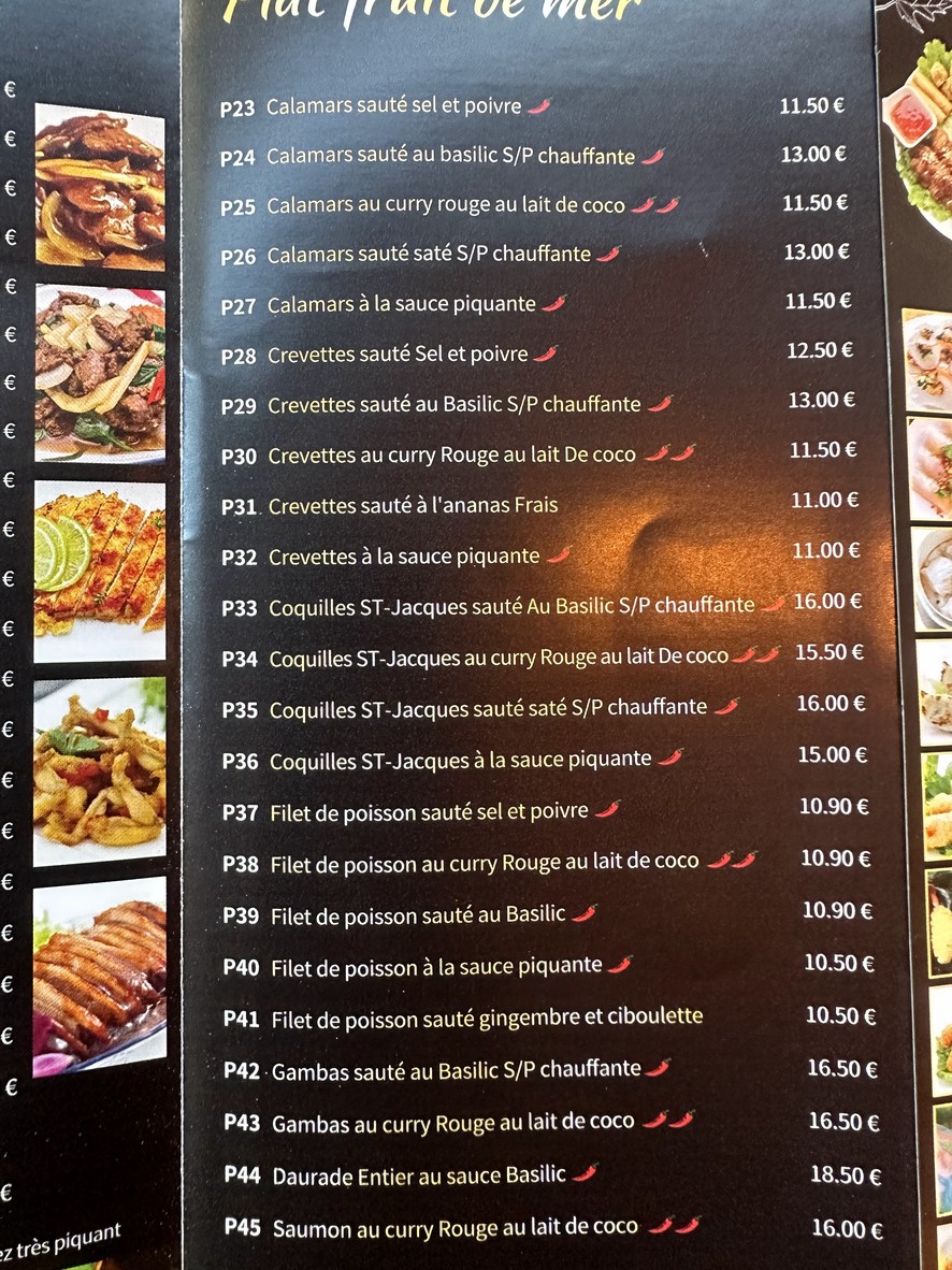 Papaye menu 4