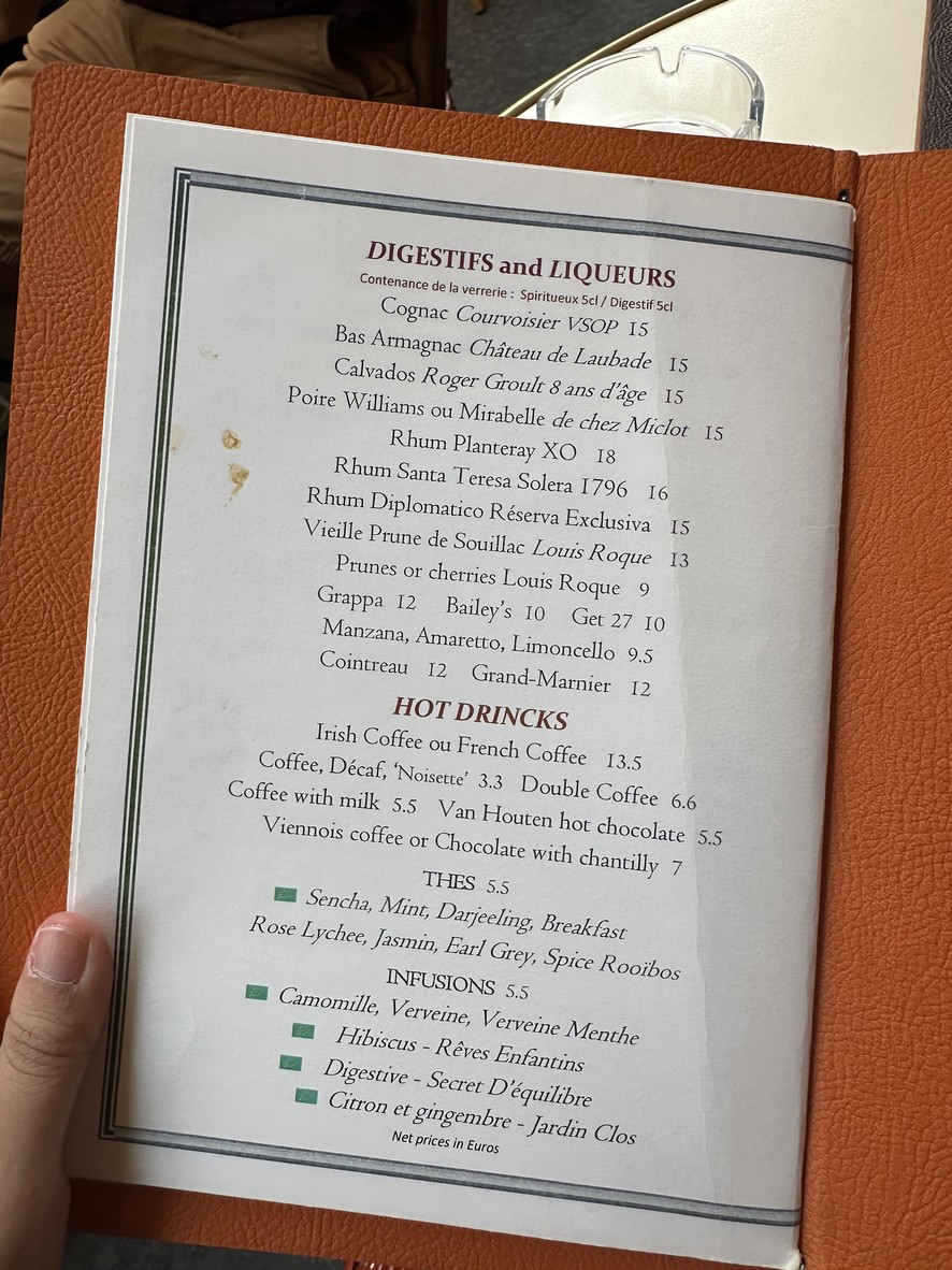 Bistrot Vivienne menu 4