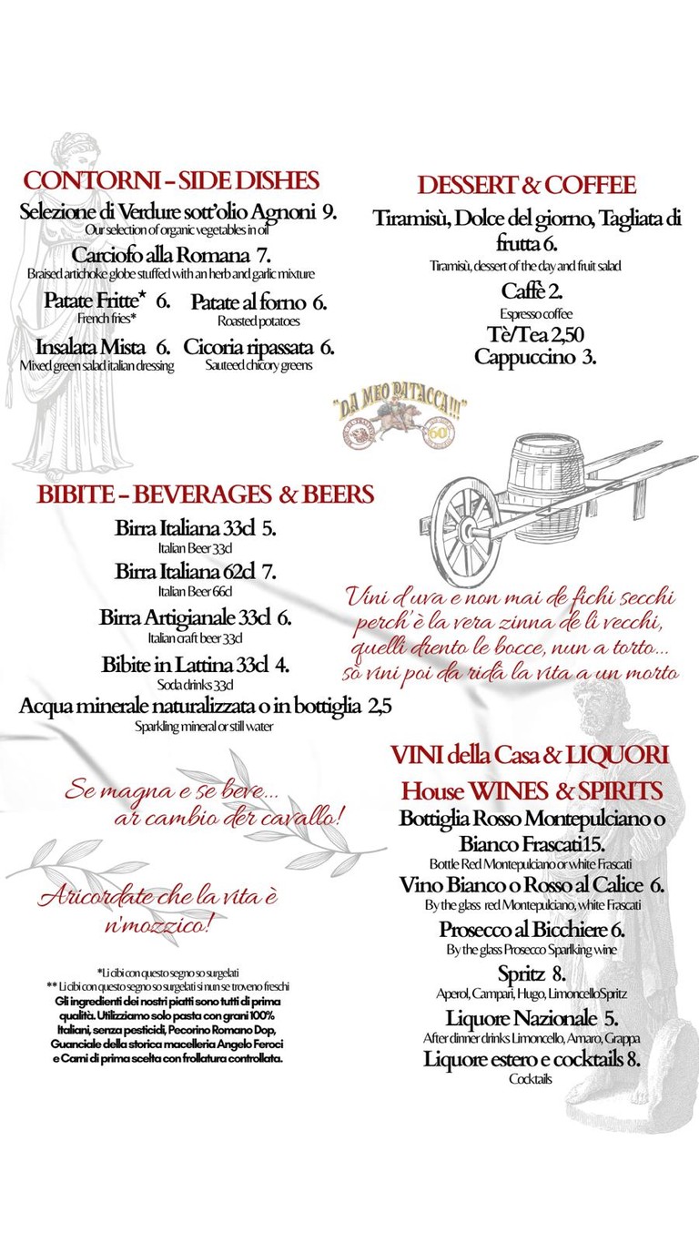 Da Meo Patacca menu 2