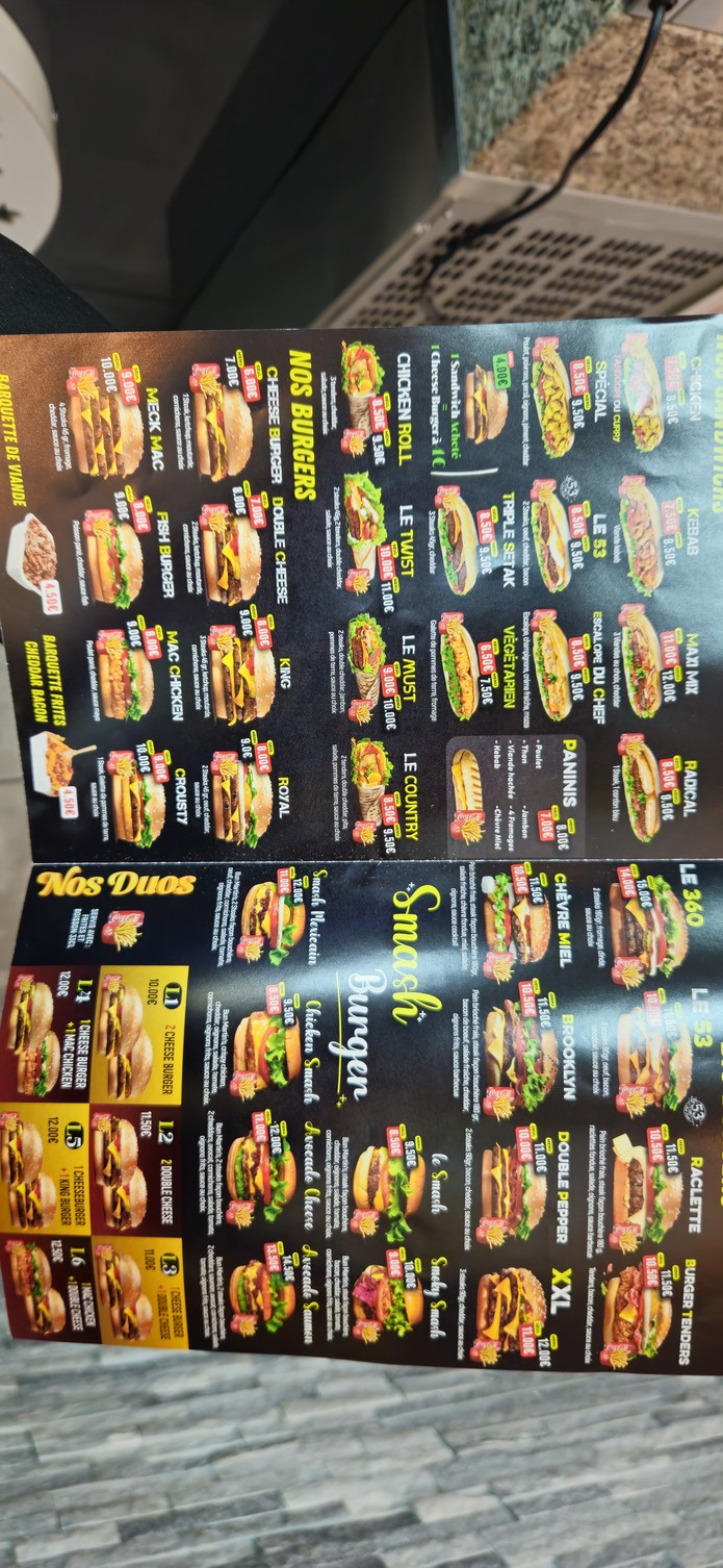 Le 53 Paris menu 2