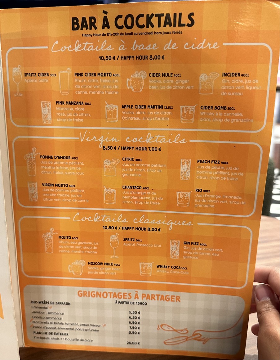 L'Atelier Artisan Crêpier - 4 Temps menu 2