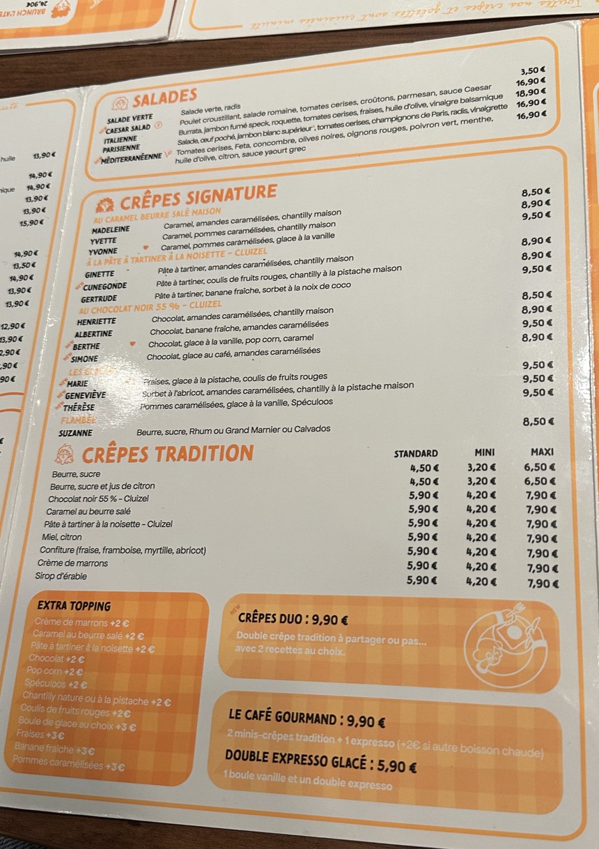 L'Atelier Artisan Crêpier - 4 Temps menu 4