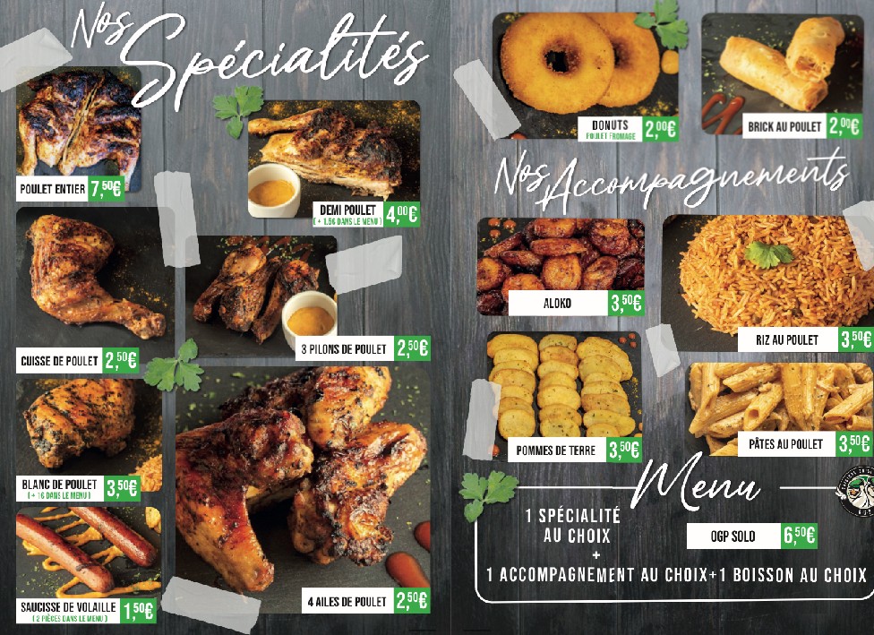 OGP IVRY - ORIGINAL GRILL POULET menu 3