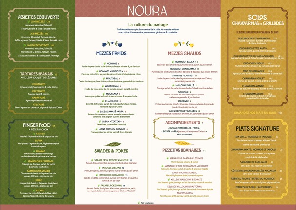 Noura Boulogne - Brasserie Libanesa y Salón de Té