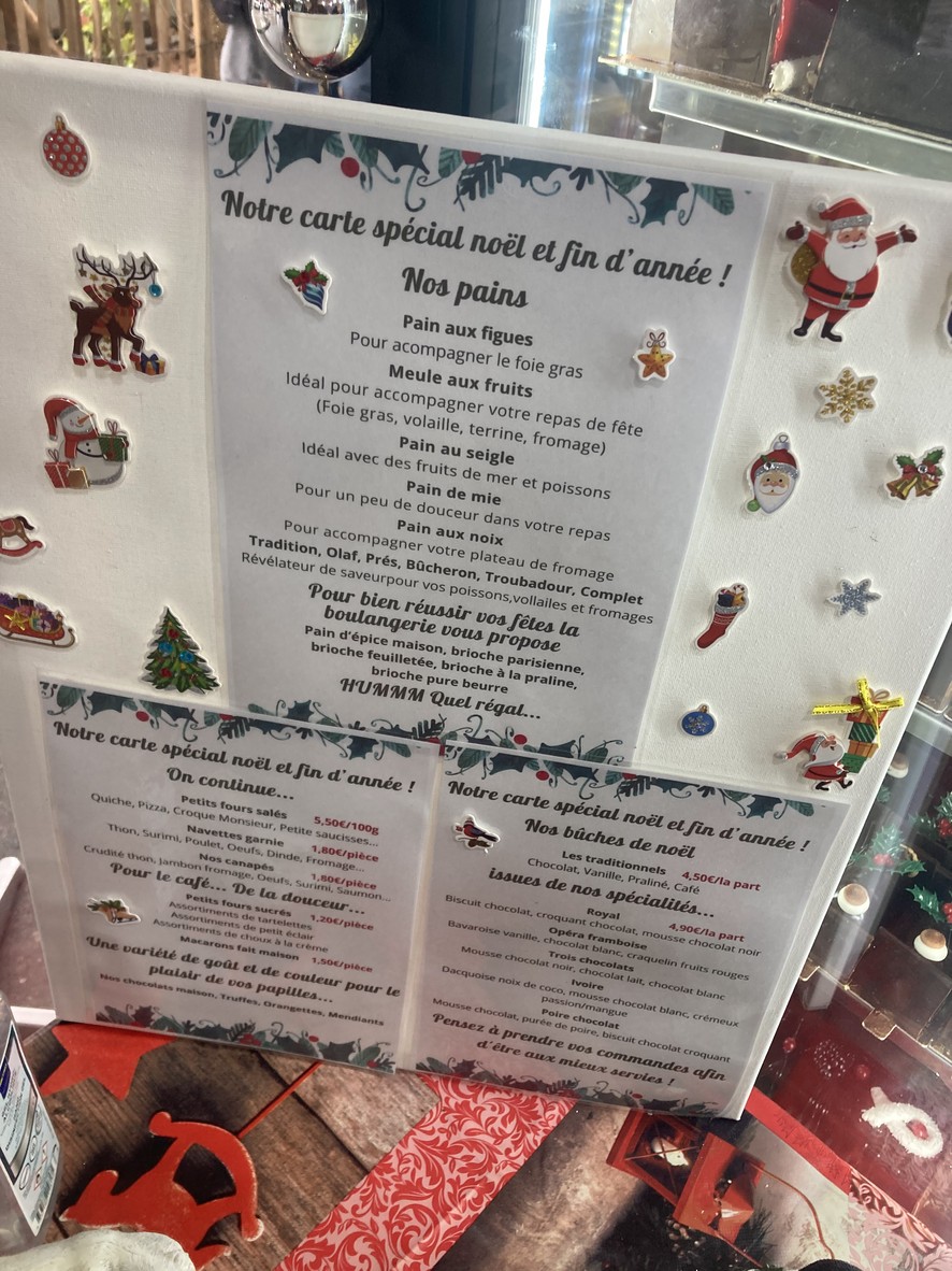 Délices de Pantin menu 1